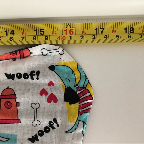 *3/$30 New Puppy Placemat Dog Cat Reversible Denim Cartoon Handmade Pet Kitten - Picture 4 of 5